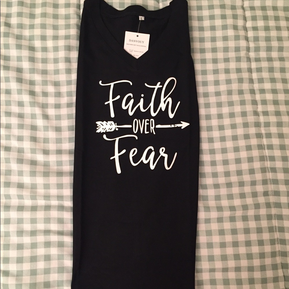 “Faith Over Fear” Womens Tee - Picture 2 of 5